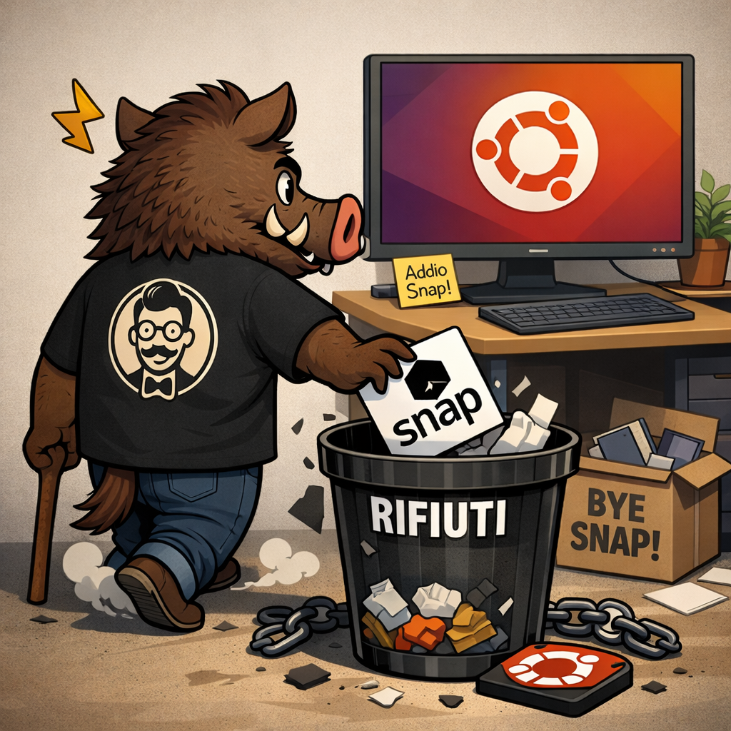 Come ho rimosso Snap da Ubuntu 24.04 (e perché dovresti farlo anche tu)