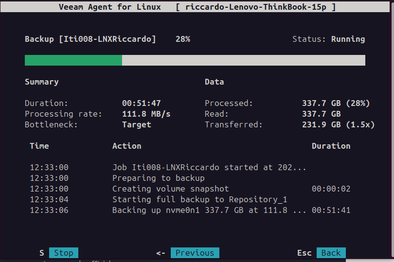 Salviamo la nostra Linux con Veeam Agent (e il kernel 6.17 non ci ferma)
